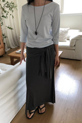 Boatneck Elbow Sleeve Tee