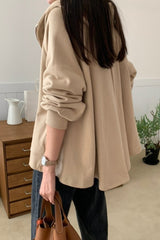 Hoodie Flare Zip Up Jacket