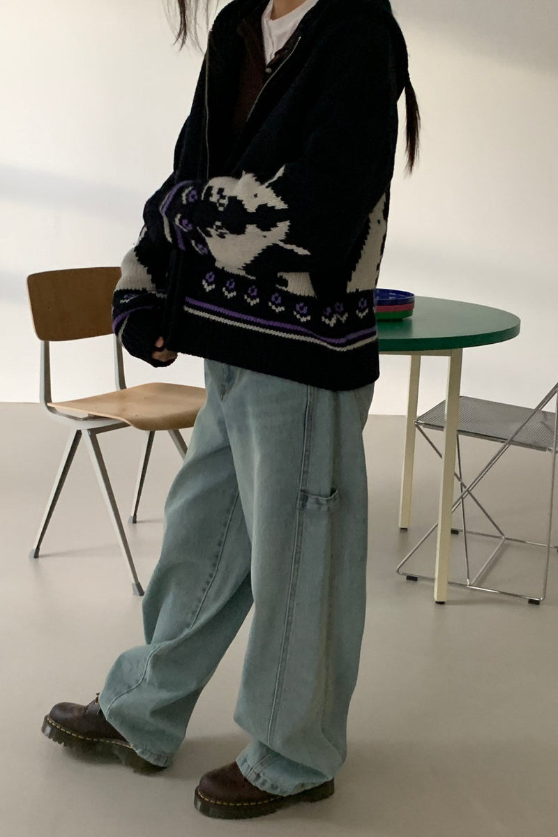 Rabbit Zip-up Hoodie