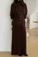 Alto High Neck Cardigan