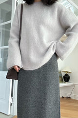 Flare Sleeve Wool Sweater