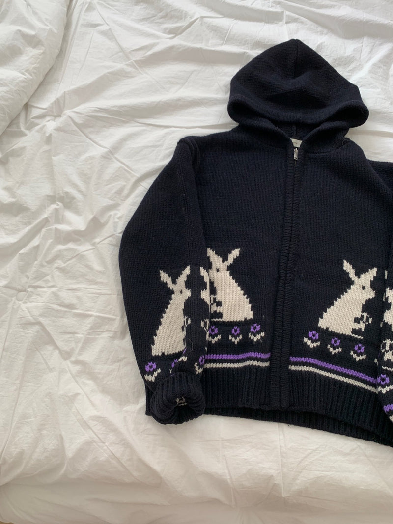 Rabbit Zip-up Hoodie