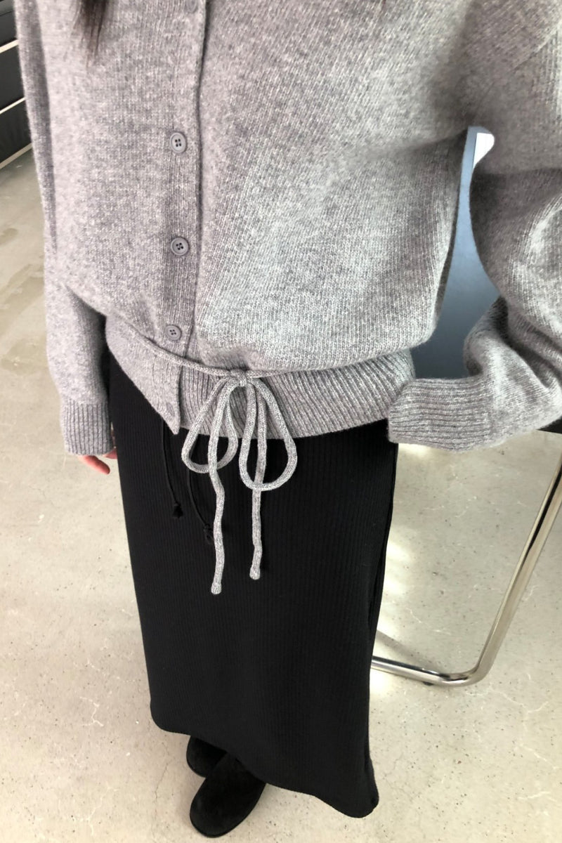 Soft Tie Waist Cardigan