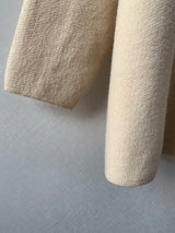 Wide Shawl Collar Knit Coat (separate belt included)