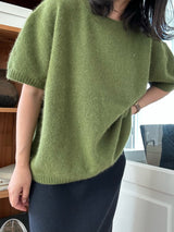 Cashmere Short Slv Knit
