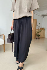 Satin Skirt Pants