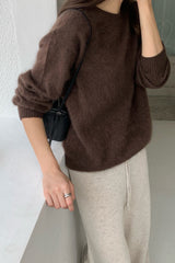 Hairy Wool-Cash Knit