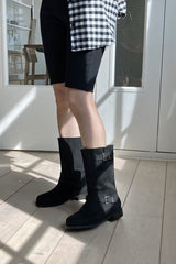 Suede Buckle Boot