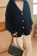 One Pocket Wool Cardigan