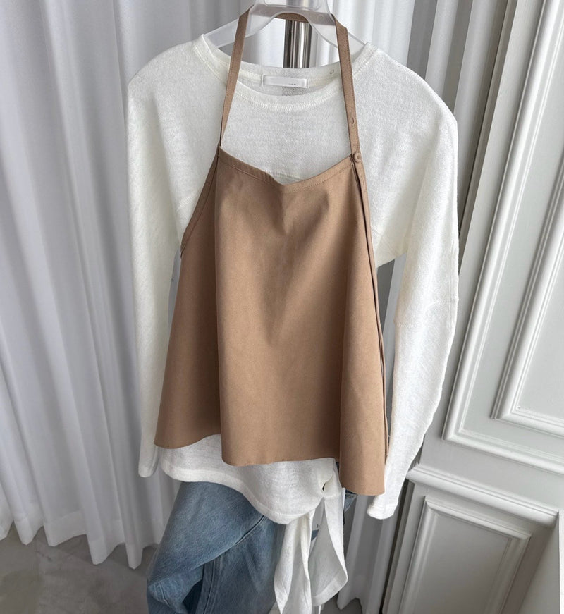 Apron Suede Top