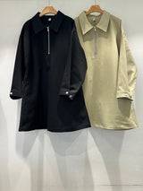Modern Half-Zip Mini Dress
