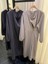 Modern Cowl Dress