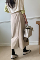Corduroy H-line Skirt