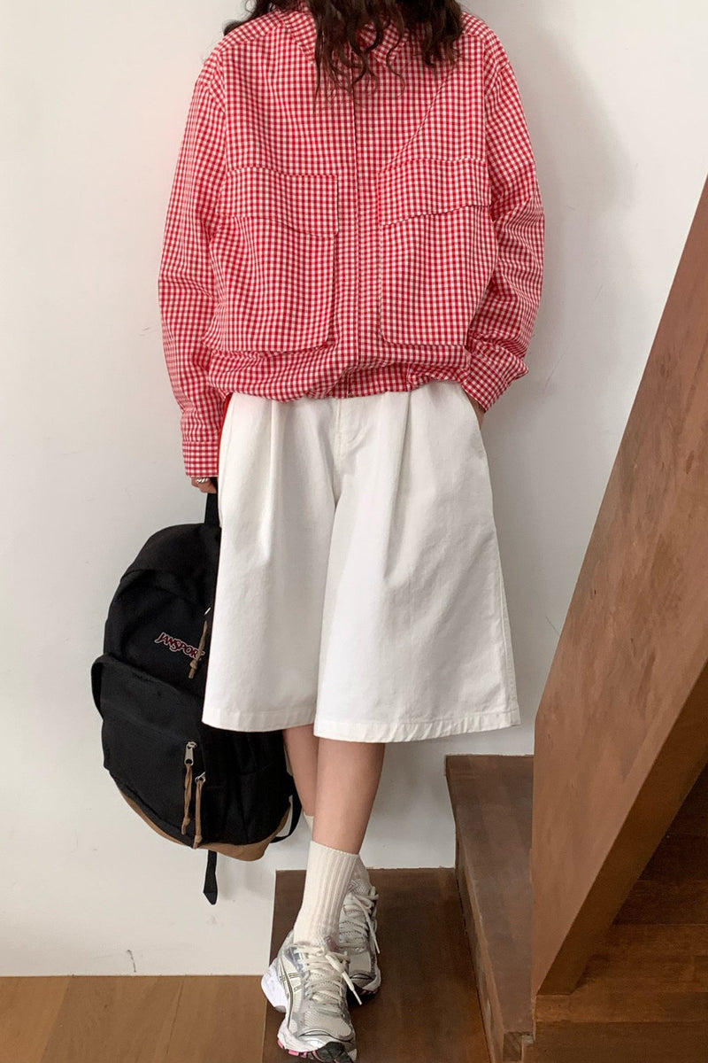 Gingham Windbreaker