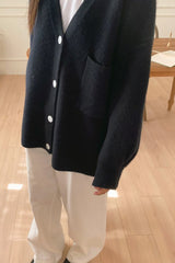 One Pocket Wool Cardigan