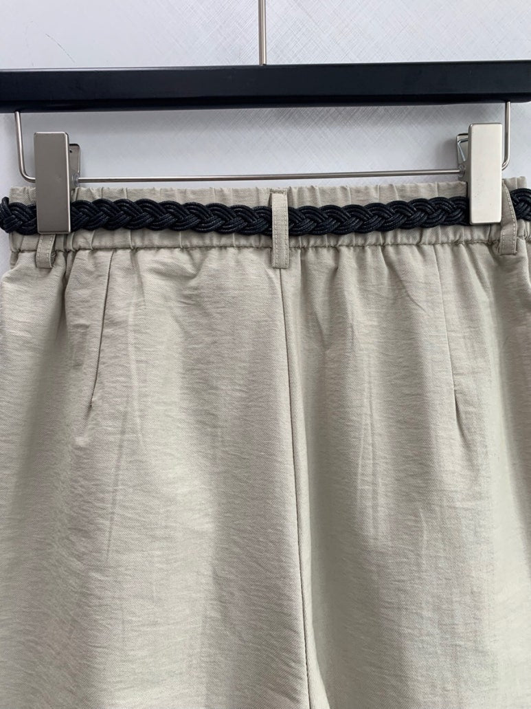 Braided Belt Shorts (Belt Included)