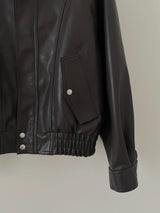 Leather Bomber Jacket