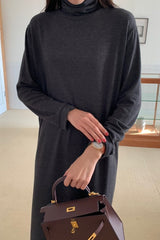 Simple Turtleneck Dress