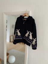 Rabbit Zip-up Hoodie