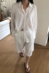 Overfit Linen Shirt