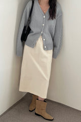 Cable Mohair Cardigan