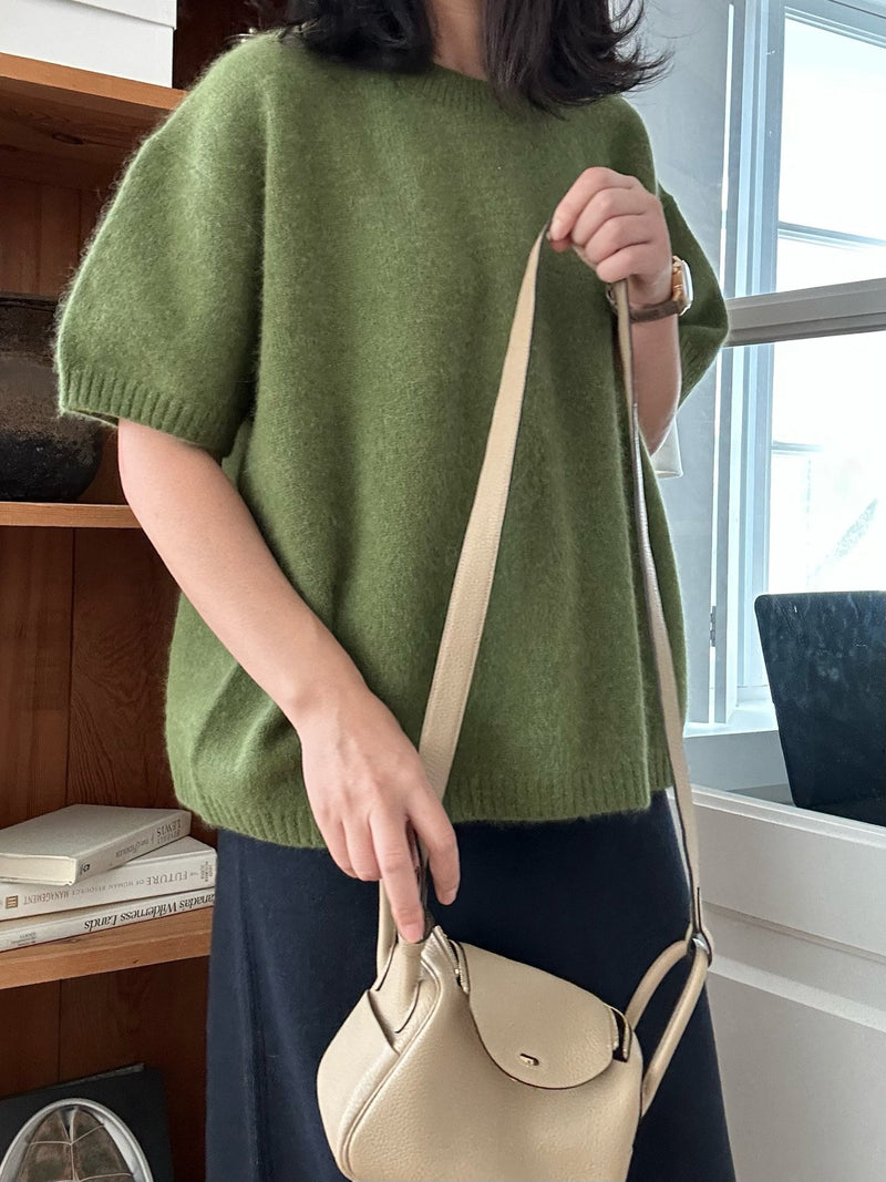 Cashmere Short Slv Knit