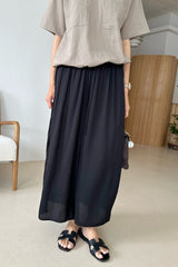 Satin Skirt Pants