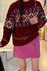 Jacquard Wool Sweater