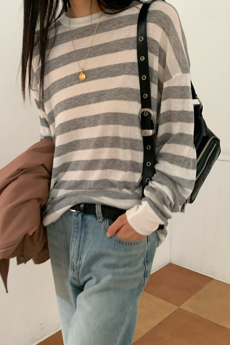 Wool Stripe Tee