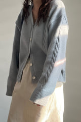 Cable Mohair Cardigan