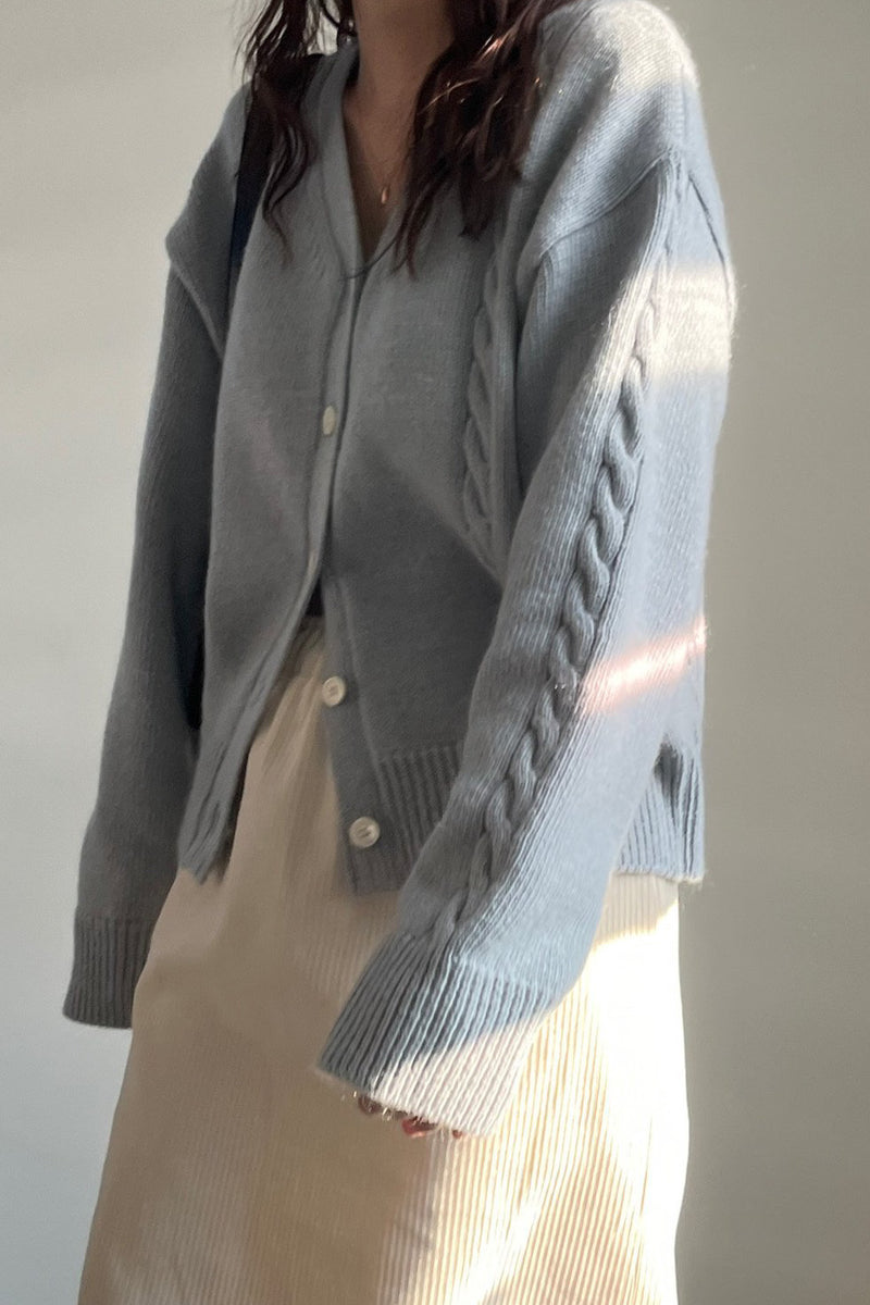 Cable Mohair Cardigan