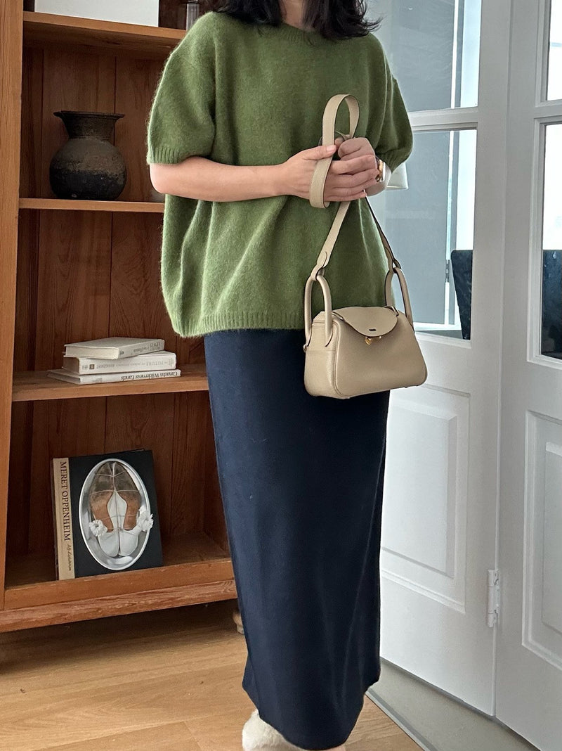 Cashmere Short Slv Knit