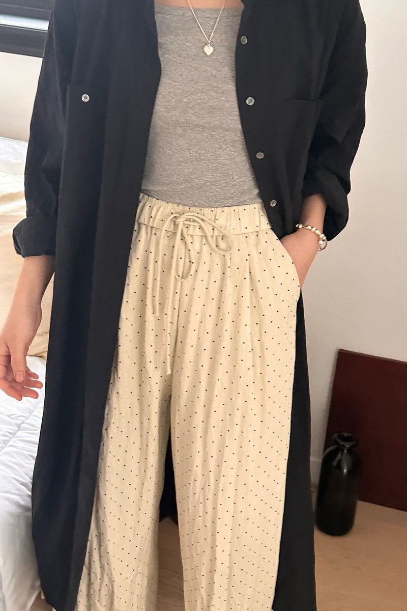 Polka Dot Banding Pants