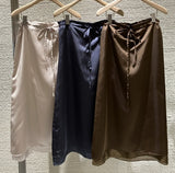 Layered Satin Skirt