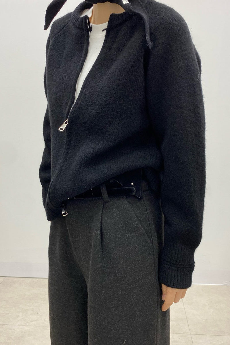 Hatch Zipper Cardigan