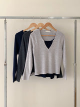Contrast Wool Knit