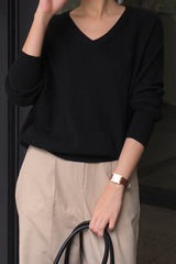 Cashmere V-neck Knit
