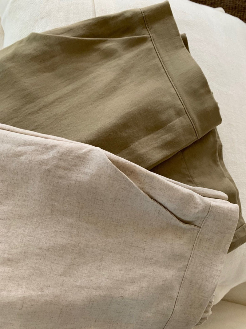 Tencel Wide Banded Pants