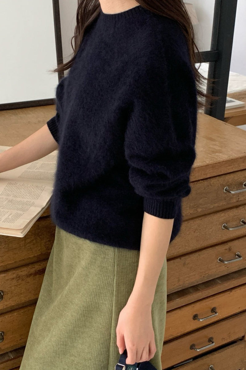 Hairy Wool-Cash Knit