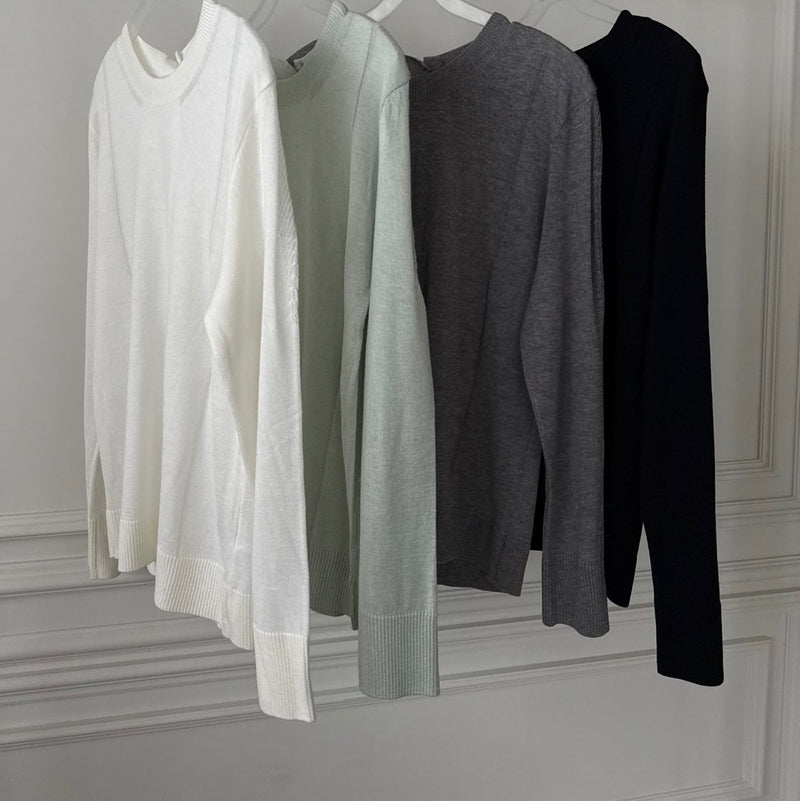 Soft Back Keyhole Knit