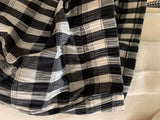 Crinkle Gingham Skirt
