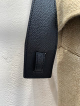 Wide Shawl Collar Knit Coat (separate belt included)