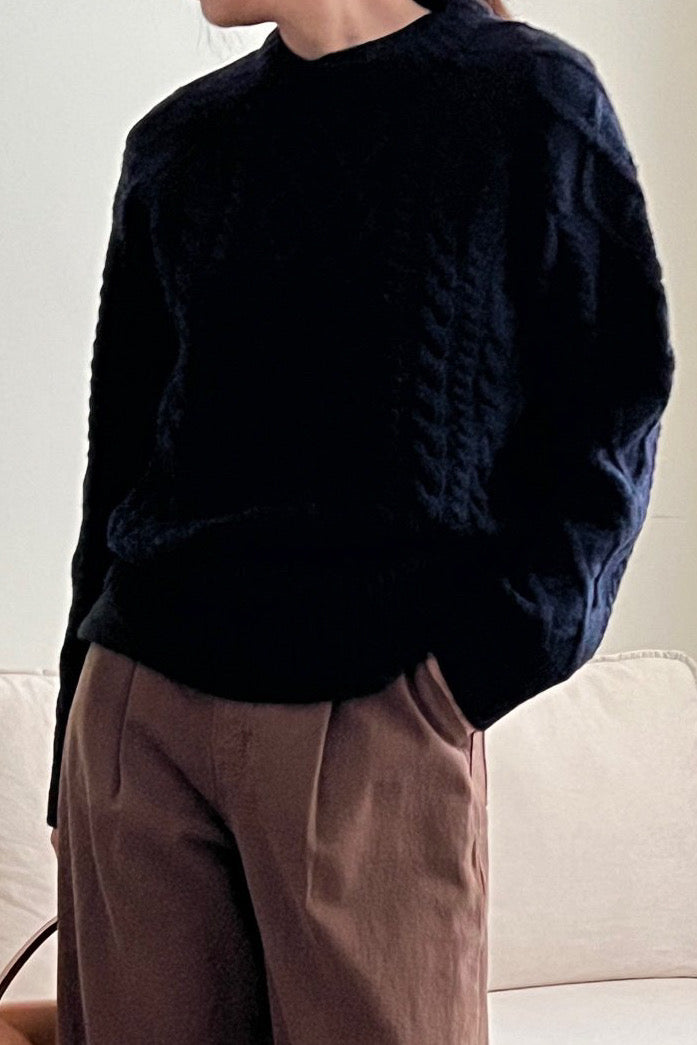 Retro Cable Sweater