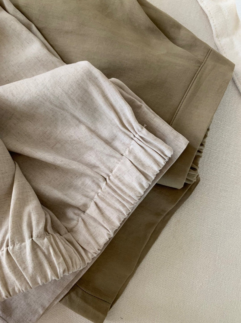 Tencel Wide Banded Pants