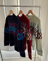 Jacquard Wool Sweater