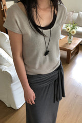 Built-In Inner Scoop Knit Top