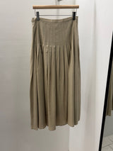 Architectural Stitched Pleat Skirt