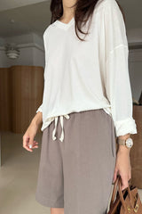 Pima V Neck Tee