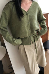 Soft Tie Waist Cardigan