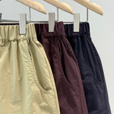 Curved Pocket Cotton Shorts
